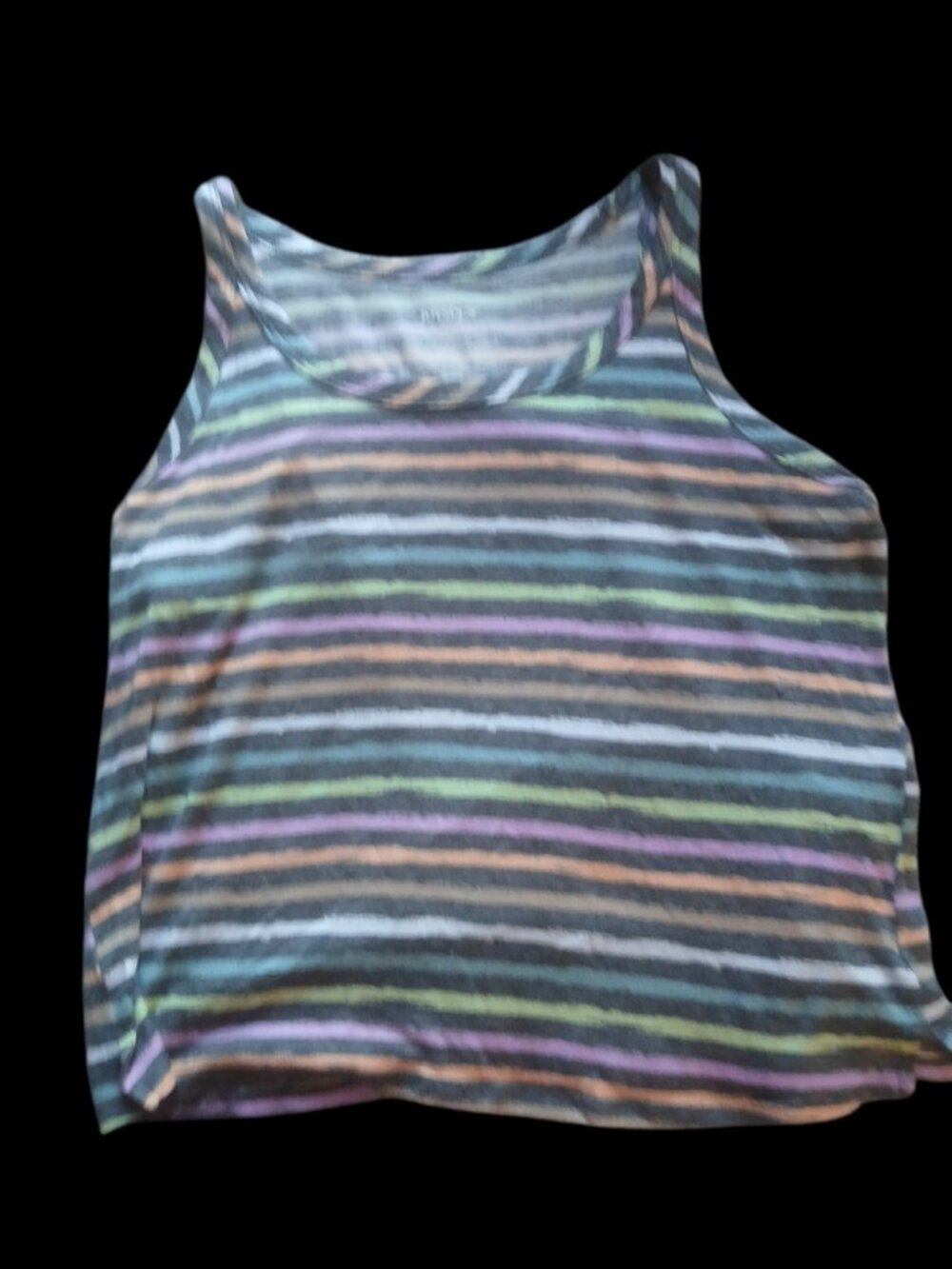 Multi-color striped tank top